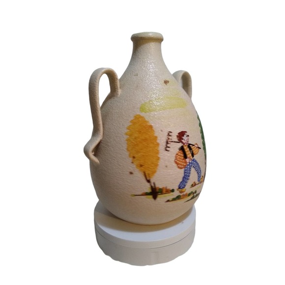 Hand painted Italy Pottery Two Handled Jug By CE AS ALBISOLA for Marsala Florio - Picture 10 of 12